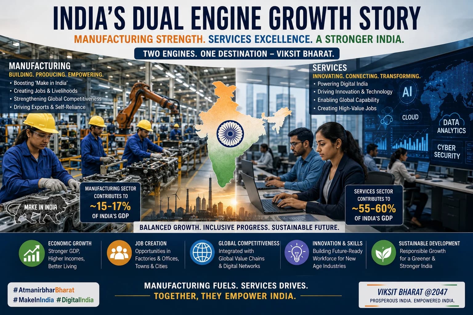 India’s August 2026 PMI shows services recovery while manufacturing growth slows to a multi-year low